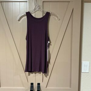 Elegant Plum Sleeveless Tank Top